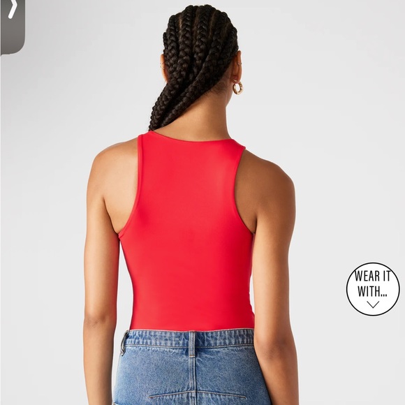 Steve Madden Red Nico Bodysuit - Picture 3 of 10